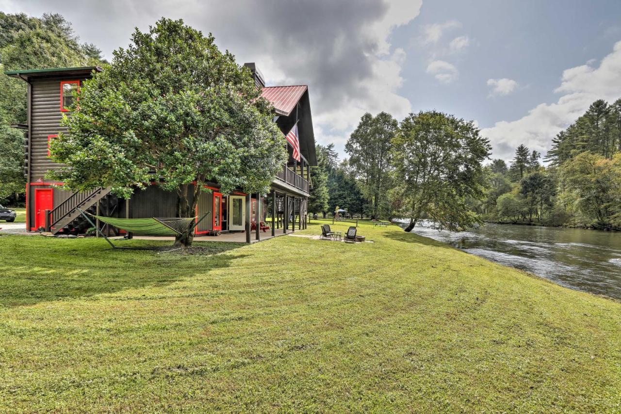 Rivers Edge - Ultimate Riverfront Getaway Hayesville المظهر الخارجي الصورة