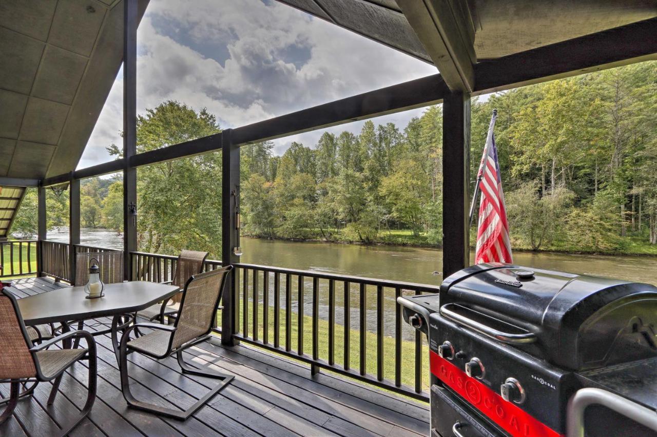 Rivers Edge - Ultimate Riverfront Getaway Hayesville المظهر الخارجي الصورة